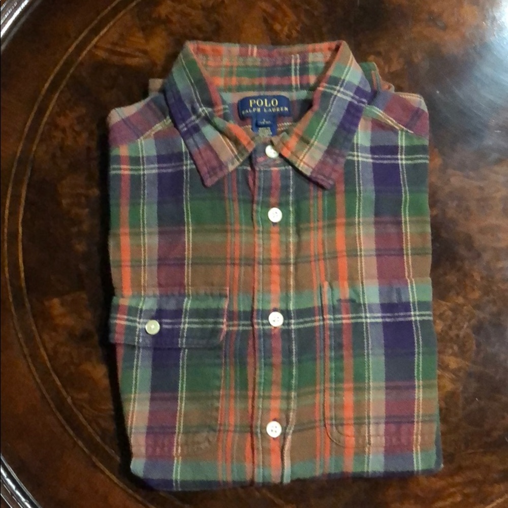 Ralph Lauren Boys Long Sleeve Flannel Shirt